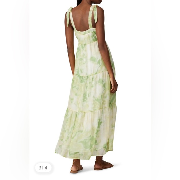 Line & Dot Green Tie-Dye Maxi Dress XS Rent the Runway 💙 - Picture 6 of 7